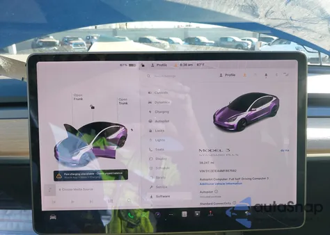 2021 Tesla Model 3 Standard Range Plus Rear-Wheel Drive из США, поврежденный, VIN 5YJ3E1EA4MF867592